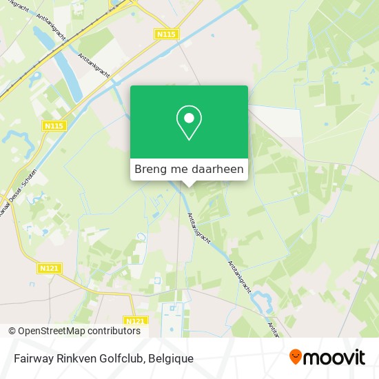 Fairway Rinkven Golfclub kaart