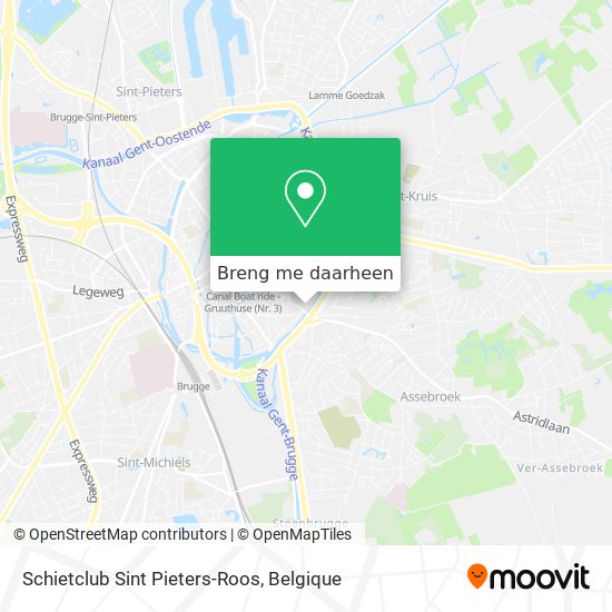 Schietclub Sint Pieters-Roos kaart