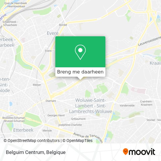 Belguim Centrum kaart
