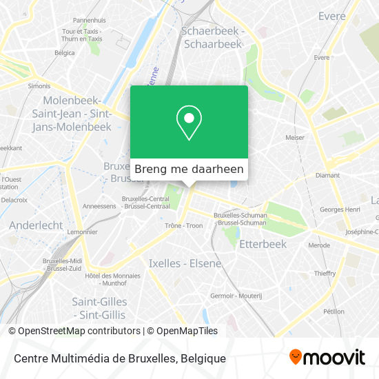 Centre Multimédia de Bruxelles kaart