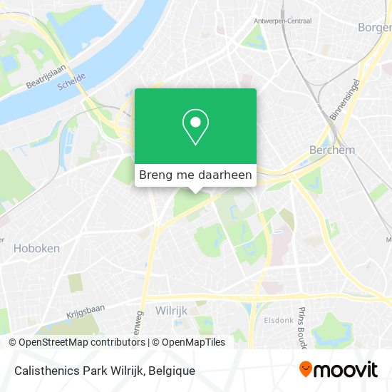 Calisthenics Park Wilrijk kaart