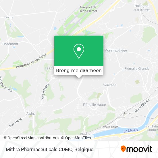 Mithra Pharmaceuticals CDMO kaart
