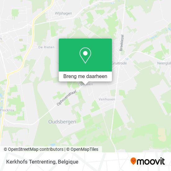 Kerkhofs Tentrenting kaart