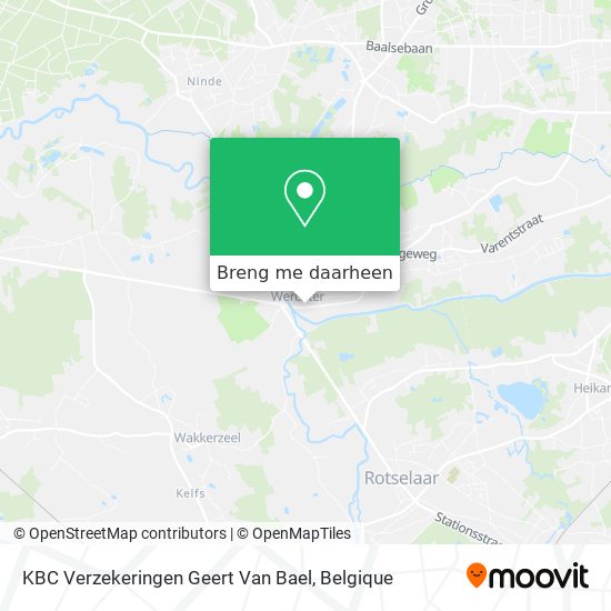 KBC Verzekeringen Geert Van Bael kaart