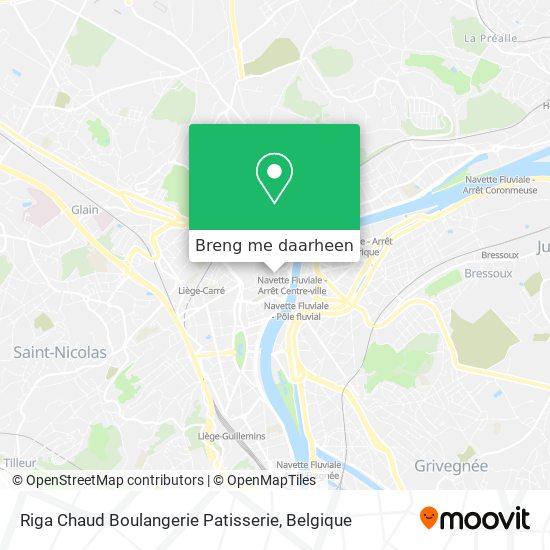 Riga Chaud Boulangerie Patisserie kaart