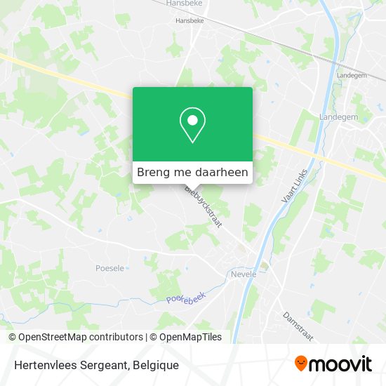 Hertenvlees Sergeant kaart