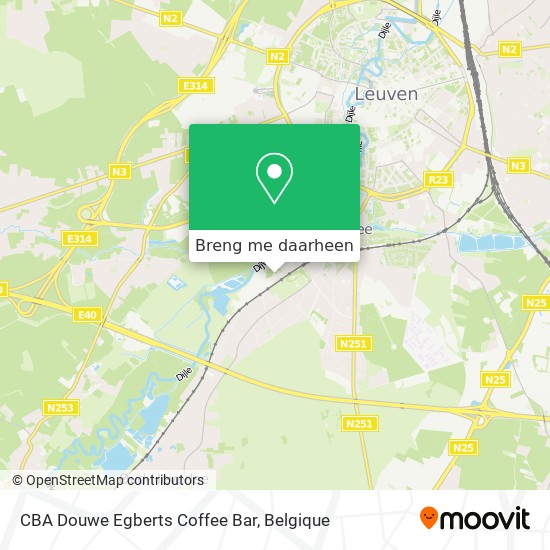 CBA Douwe Egberts Coffee Bar kaart