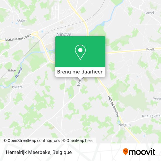 Hemelrijk Meerbeke kaart