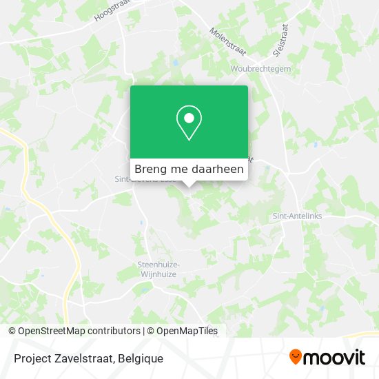 Project Zavelstraat kaart