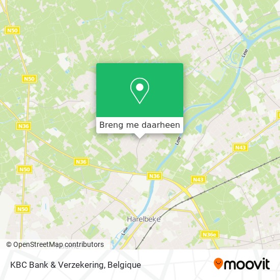 KBC Bank & Verzekering kaart