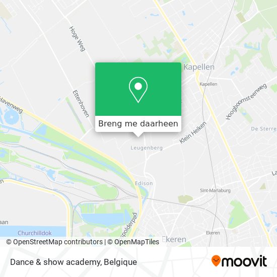 Dance & show academy kaart