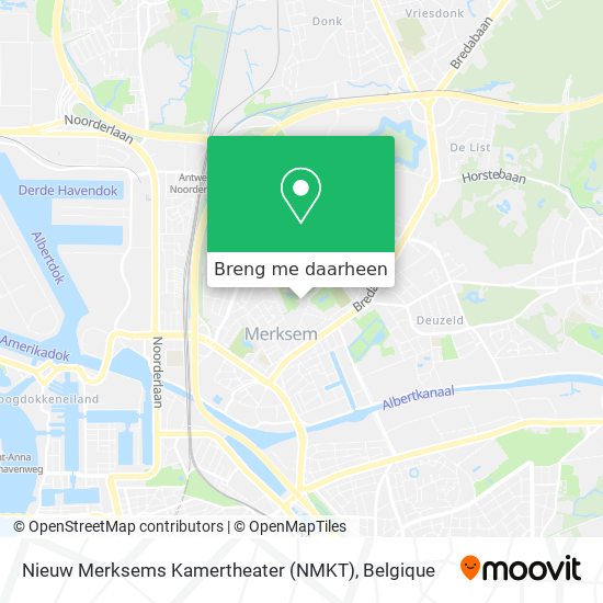 Nieuw Merksems Kamertheater (NMKT) kaart