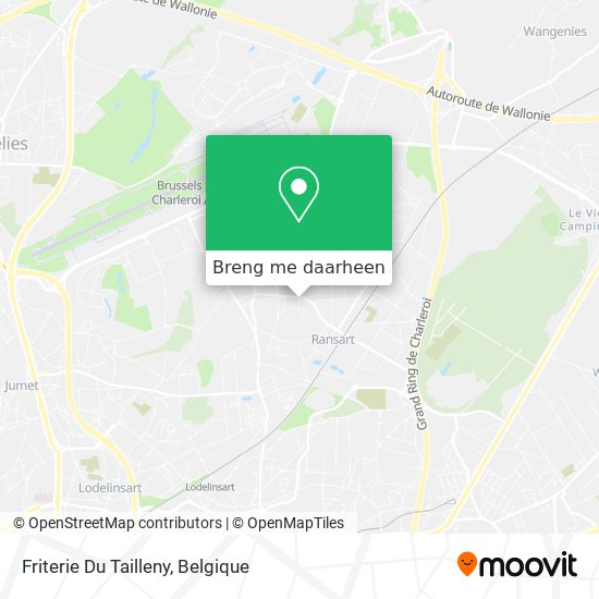 Friterie Du Tailleny kaart