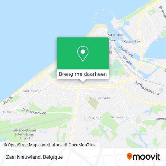 Zaal Nieuwland kaart