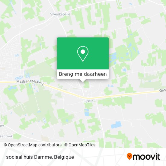 sociaal huis Damme kaart