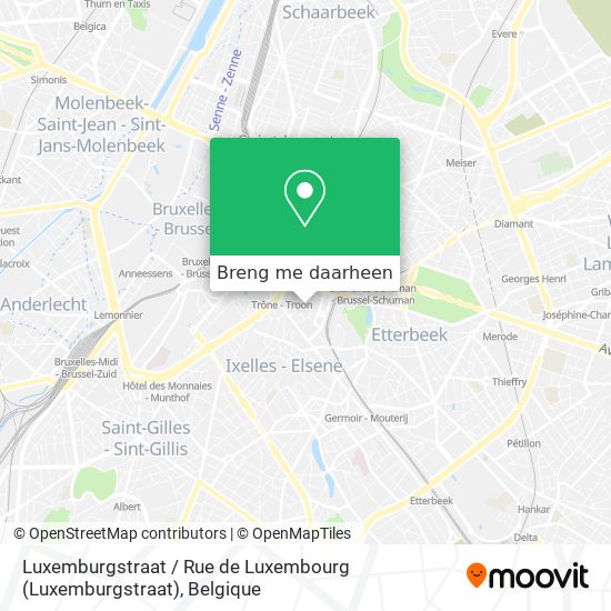 Luxemburgstraat / Rue de Luxembourg kaart