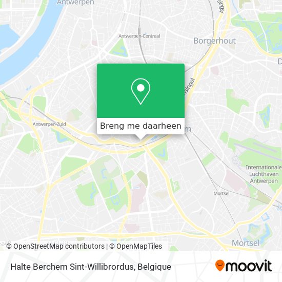 Halte Berchem Sint-Willibrordus kaart