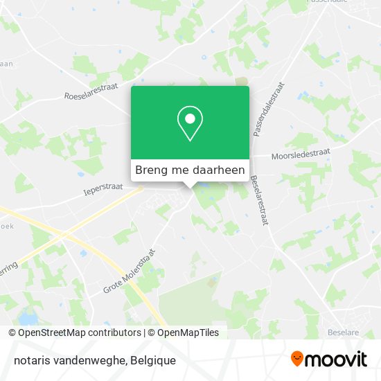 notaris vandenweghe kaart