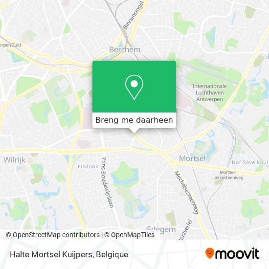 Halte Mortsel Kuijpers kaart