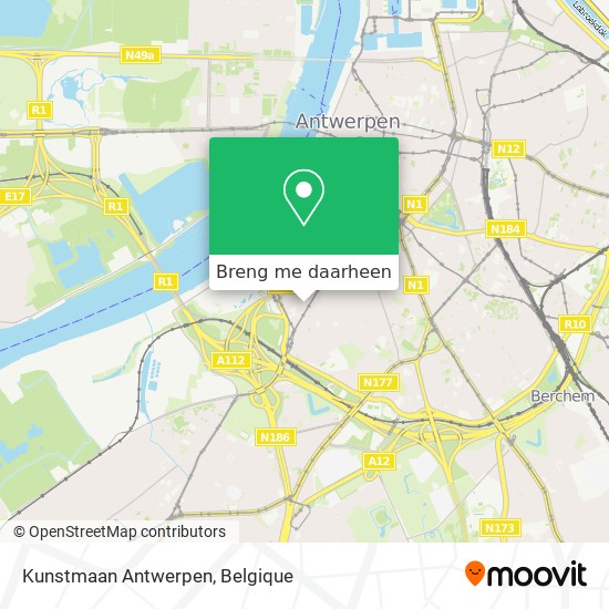 Kunstmaan Antwerpen kaart