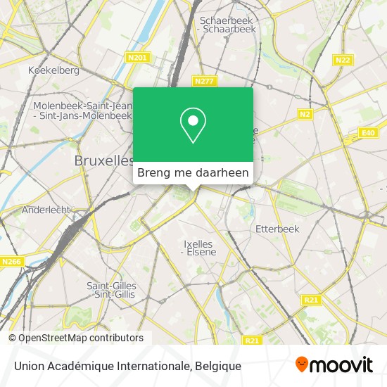 Union Académique Internationale kaart
