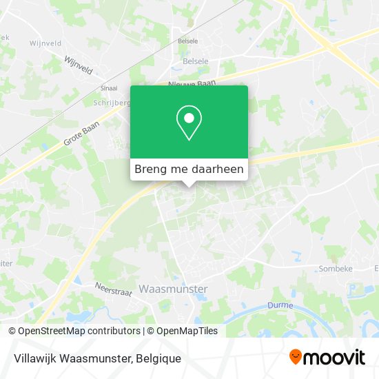 Villawijk Waasmunster kaart