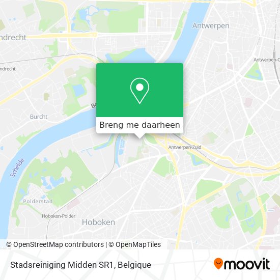 Stadsreiniging Midden SR1 kaart