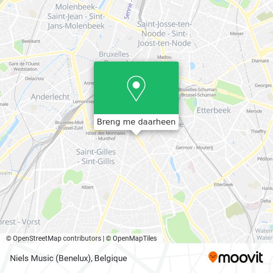 Niels Music (Benelux) kaart