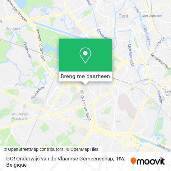GO! Onderwijs van de Vlaamse Gemeenschap, IRW kaart