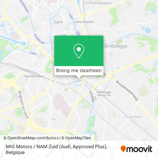 MIG Motors / NAM Zuid (Audi, Approved Plus) kaart