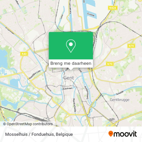 Mosselhuis / Fonduehuis kaart