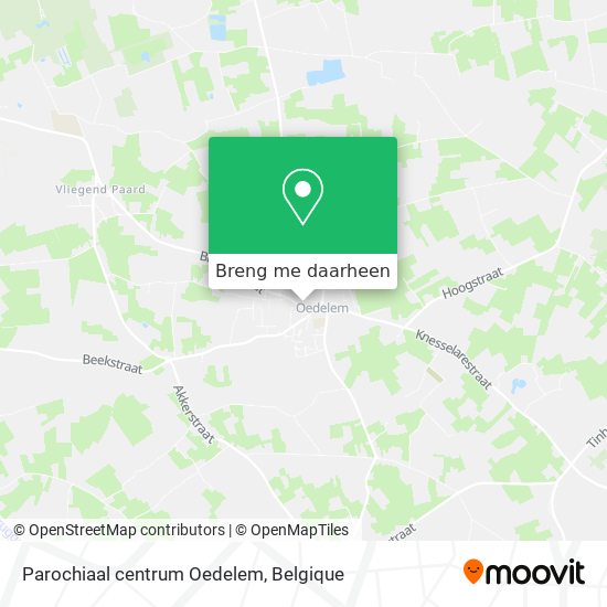 Parochiaal centrum Oedelem kaart