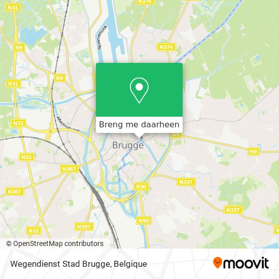 Wegendienst Stad Brugge kaart