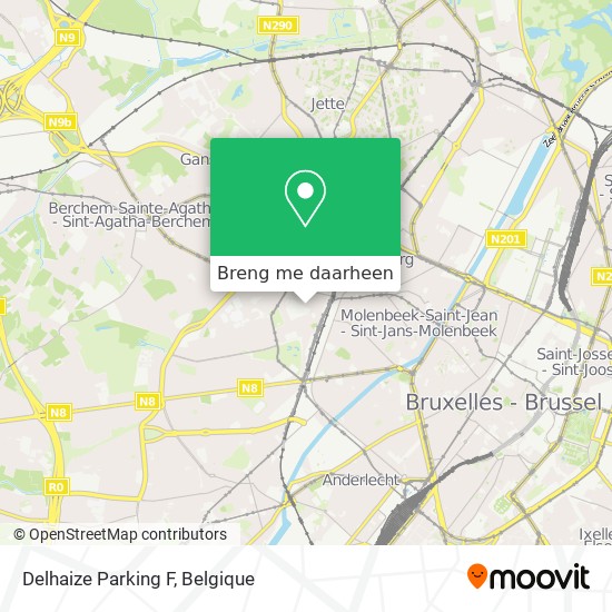 Delhaize Parking F kaart