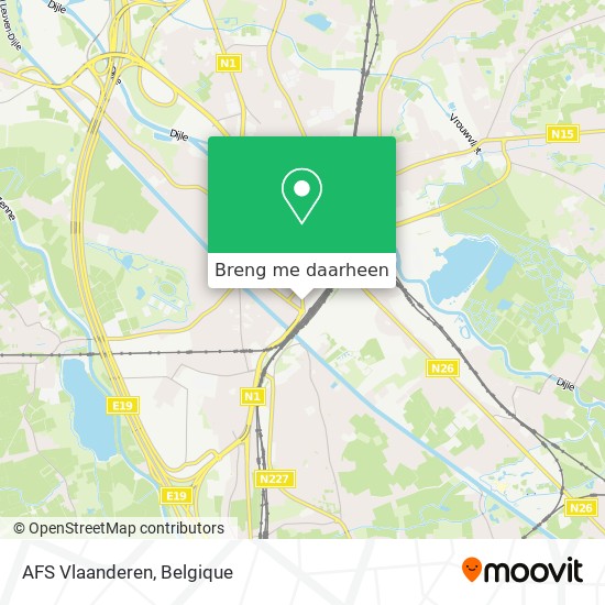 AFS Vlaanderen kaart