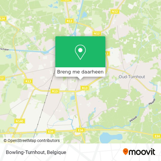 Bowling-Turnhout kaart
