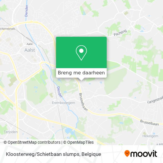Kloosterweg/Schietbaan slumps kaart