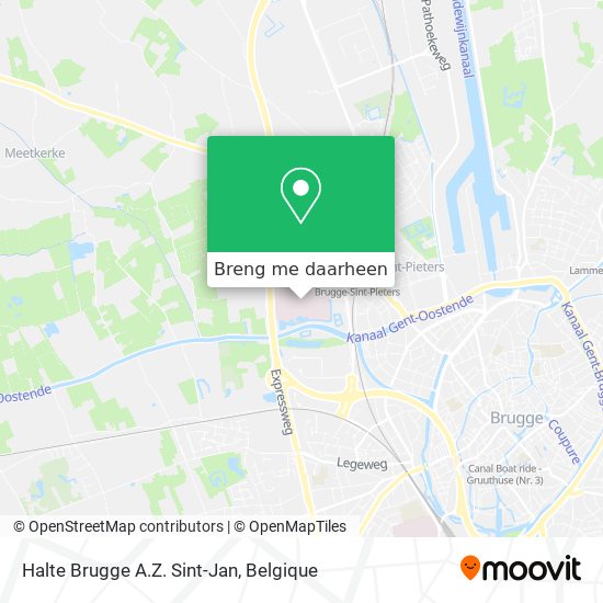 Halte Brugge A.Z. Sint-Jan kaart