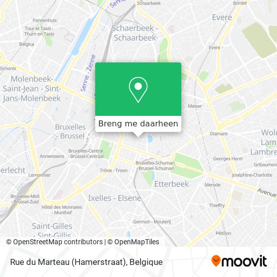 Rue du Marteau (Hamerstraat) kaart