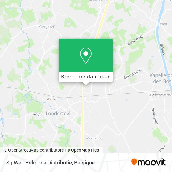 SipWell-Belmoca Distributie kaart