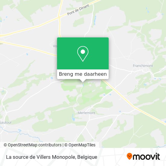 La source de Villers Monopole kaart