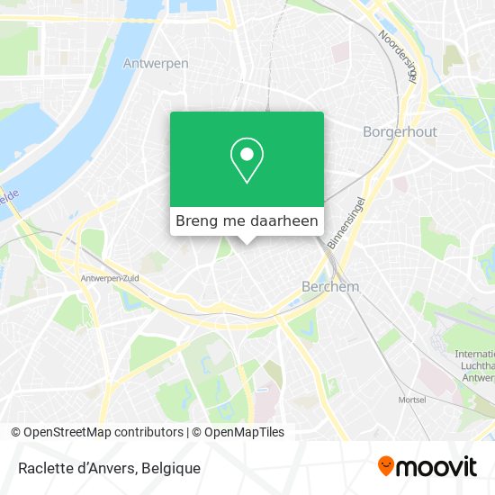 Raclette d’Anvers kaart
