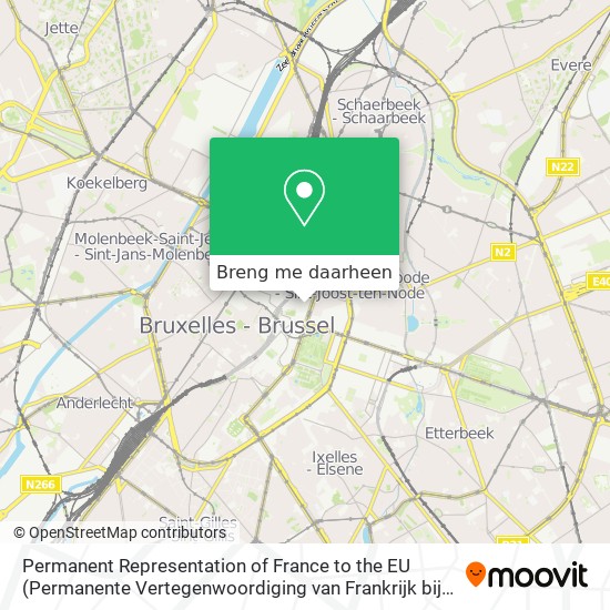 Permanent Representation of France to the EU kaart