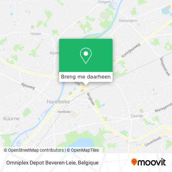 Omniplex Depot Beveren-Leie kaart