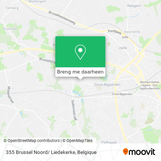 355 Brussel Noord/ Liedekerke kaart