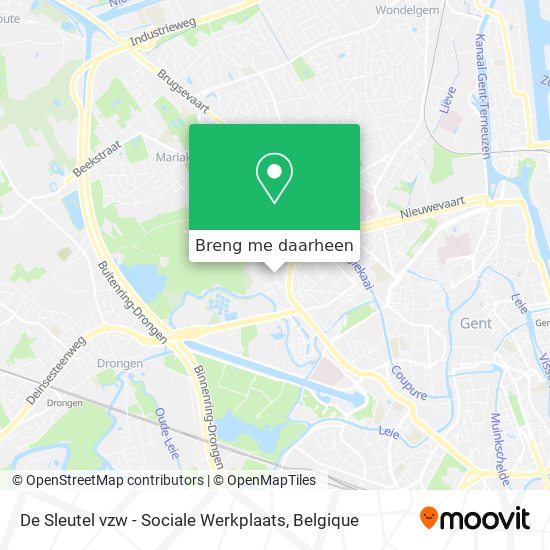 De Sleutel vzw - Sociale Werkplaats kaart