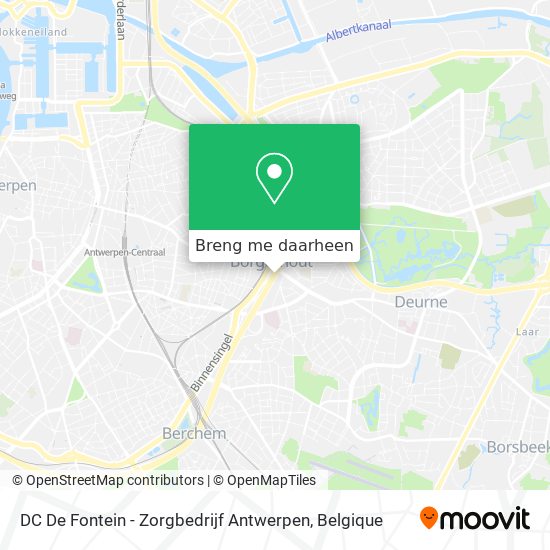 DC De Fontein - Zorgbedrijf Antwerpen kaart
