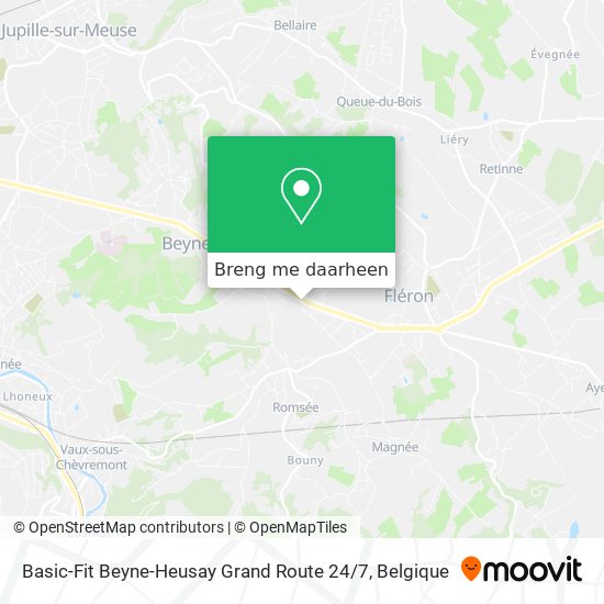 Basic-Fit Beyne-Heusay Grand Route 24 / 7 kaart