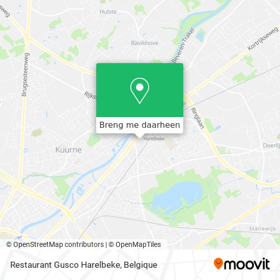 Restaurant Gusco Harelbeke kaart