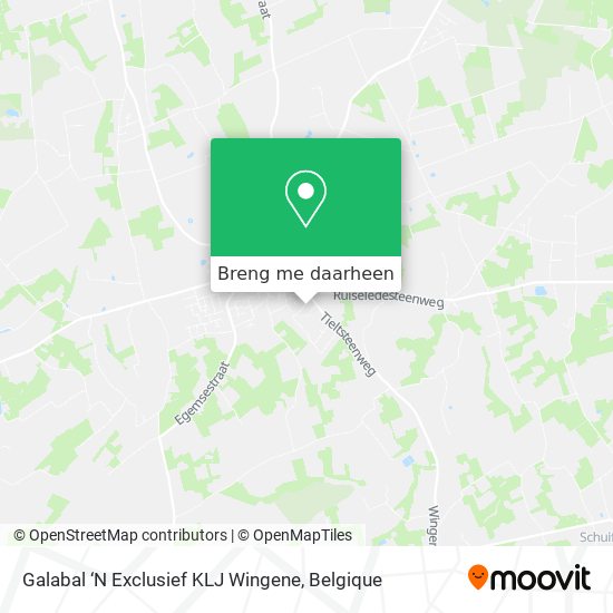 Galabal ‘N Exclusief KLJ Wingene kaart